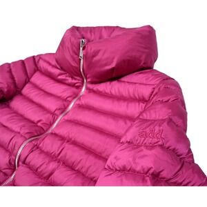 ADD Women's Light European Goose Down Jacket 800 Full Zip Puffer Magenta Size 2‎